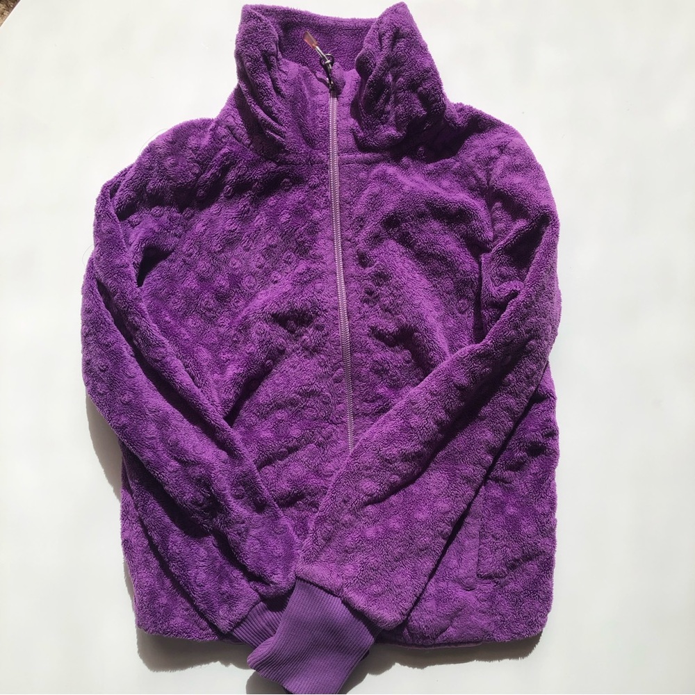 Triple flip minky zip-up